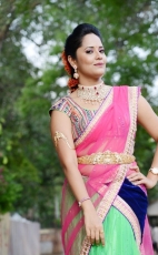 Anchor Anasuya Latest Half Saree Stills