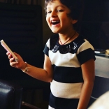 Mahesh Babu’s Daughter Sitara Ghattamaneni New Latest Photos in Black and White Dress