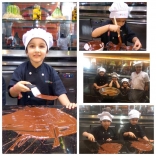 Mahesh Babu’s Daughter Sitara Ghattamaneni Chocolate Makers Chocolate making Pics New Latest Photos