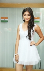 Pooja Hegde Latest White Frock Skirt Photos