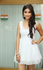 Pooja Hegde Latest White Frock Skirt Photos