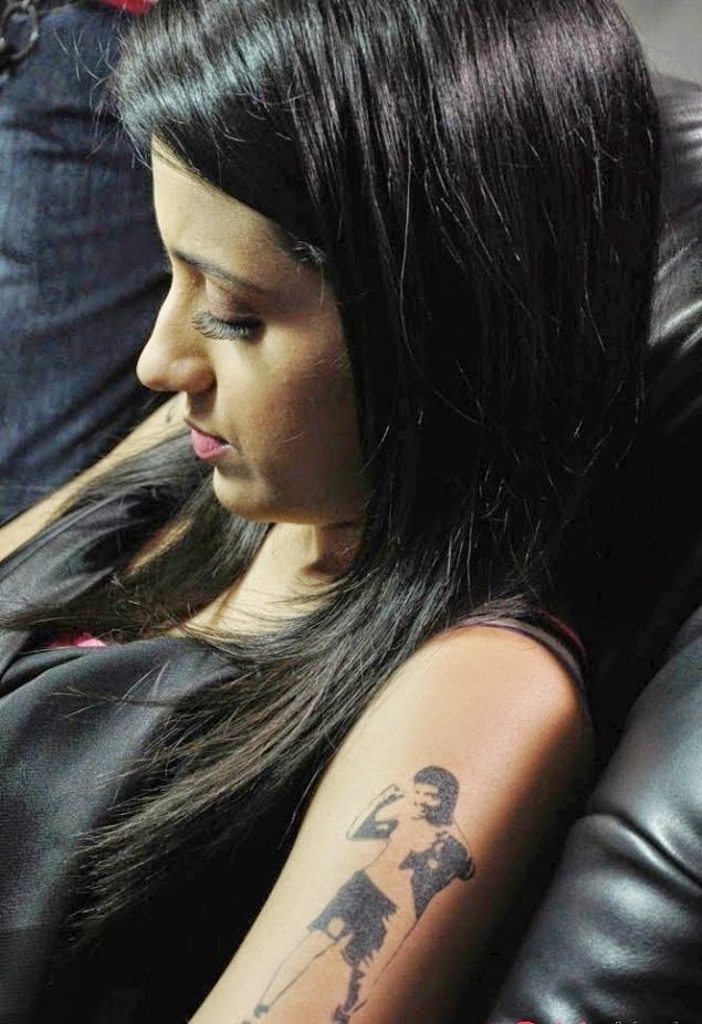 Trisha Krishnan Hot Tattoo HD Photos Full Set Leaked | 25CineFrames