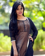 Anasuya Latest HD Photo Shoot Photos in Black Dress Stills