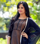 Anasuya Latest HD Photo Shoot Photos in Black Dress Stills