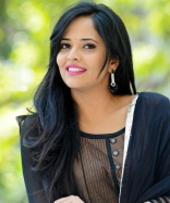 Anasuya Latest HD Photo Shoot Photos in Black Dress Stills