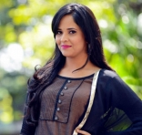 Anasuya Latest HD Photo Shoot Photos in Black Dress Stills