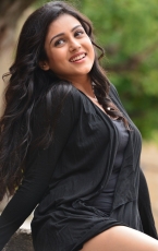 Mishti Chakraborty Actress Latest Hot Photo Shoot Stills Photos in Black Dress