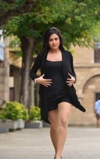 Mishti Chakraborty Actress Latest Hot Photo Shoot Stills Photos in Black Dress