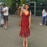 Kajal Agarwal Latest Red Frok Hot Photos HD Stills Images