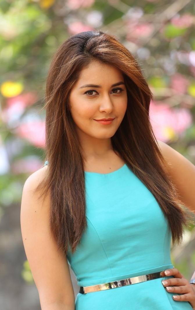 Rashi Khanna Latest Photoshoot in Sky Blue Frock Dress HD Photos |  25CineFrames