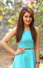 Rashi Khanna Latest Photoshoot in Sky Blue Frock Dress HD Photos