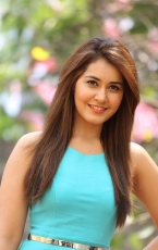 Rashi Khanna Latest Photoshoot in Sky Blue Frock Dress HD Photos