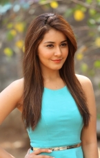 Rashi Khanna Latest HOT Photoshoot in Sky Blue Frock Dress HD Photos