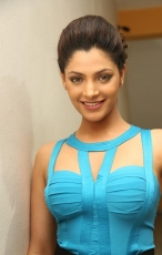 Saiyami Kher Latest HD Photos in Blue Top Black Skirt Dress