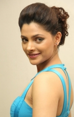 Saiyami Kher Latest HD Photos in Blue Top Black Skirt Dress