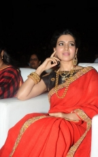 Samantha Red Saree Hot Stills at Son of Sathyamurthy Audio Launch Function