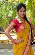 Chandini Chowdary in Yellow Saree Photos