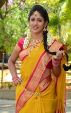 Chandini Chowdary in Yellow Saree Photos