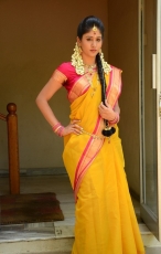 Chandini Chowdary in Yellow Saree Photos