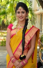 Chandini Chowdary in Yellow Saree Photos