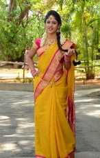 Chandini Chowdary in Yellow Saree Photos