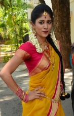 Chandini Chowdary in Yellow Saree Photos