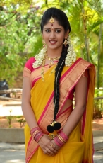 Chandini Chowdary in Yellow Saree Photos