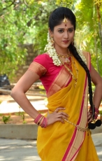 Chandini Chowdary in Yellow Saree Photos