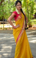 Chandini Chowdary in Yellow Saree Photos