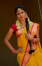 Chandini Chowdary in Yellow Saree Photos