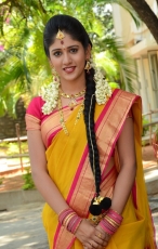 Chandini Chowdary in Yellow Saree Photos