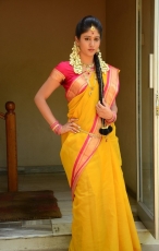 Chandini Chowdary in Yellow Saree Photos