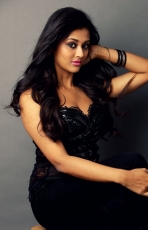 Pooja Jhaveri Latest Hot Photo Shoot Stills Photos in Black Dress