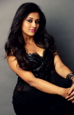 Pooja Jhaveri Latest Hot Photo Shoot Stills Photos in Black Dress