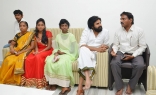 Srija and Her Family met Pawan Kalyan in his Office Photos
