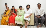 Srija and Her Family met Pawan Kalyan in his Office Photos