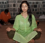 Yoga doing Photos by All Indian Actress Heroines Celebrities