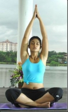 Yoga doing Photos by All Indian Actress Heroines Celebrities