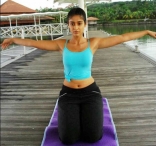 Yoga doing Photos by All Indian Actress Heroines Celebrities