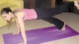 Yoga doing Photos by All Indian Actress Heroines Celebrities