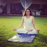 Yoga doing Photos by All Indian Actress Heroines Celebrities