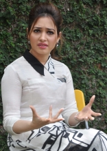 Actress Gorgeous Tamanna Bhatia Cute Photos at Baahubali Promotions