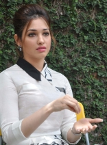 Actress Gorgeous Tamanna Bhatia Cute Photos at Baahubali Promotions