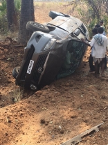 Actress Pranitha Subhash Road Accident HD Photos  Exclusive