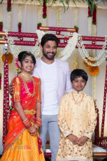 Allu Arjun ULTRA HD Latest Photos at Director Maruti Daughter Half Saree Function, Stills, Images, Gallery