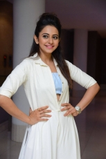 Actress Rakul Preet Singh Latest White Jumpsuit Dress ULTRA HD Photos