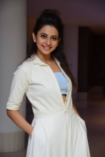 Actress Rakul Preet Singh Latest White Jumpsuit Dress ULTRA HD Photos