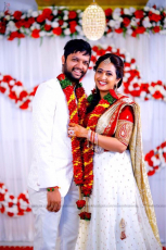 Anchor Lasya Chillale Manjunath Engagement Photos