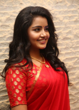 Anupama Parameswaran Hot in Red Saree Latest Photos HD Stills