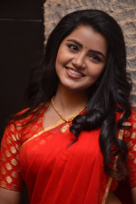 Anupama Parameswaran Hot in Red Saree Latest Photos HD Stills